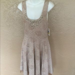 Free People Beaded Tulle Dress NWT Urban Outfitter
